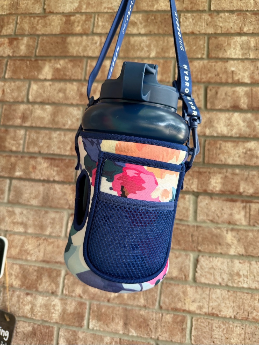 HydroJug Floral Sleeve in Pink and Blue - Picture 2 of 4